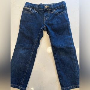 Size 2T polo dark jeans. Like new.